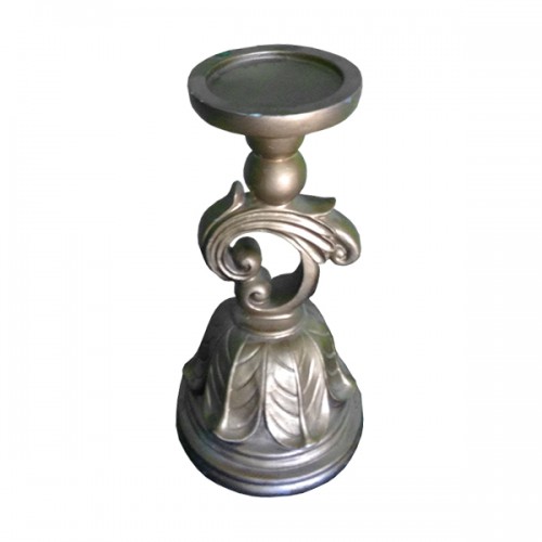 Medium Gold Pillar Candle Holder Rental Event Props