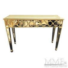Gold Mirrored Console Table