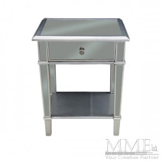 Mirrored End Table
