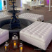 White Tufted Ottoman