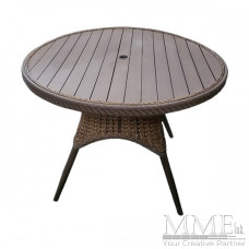 Wood and Wicker Table